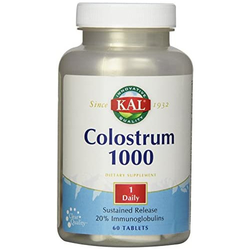 KAL Colostrum Capsules, 1000 mg, 60 Count