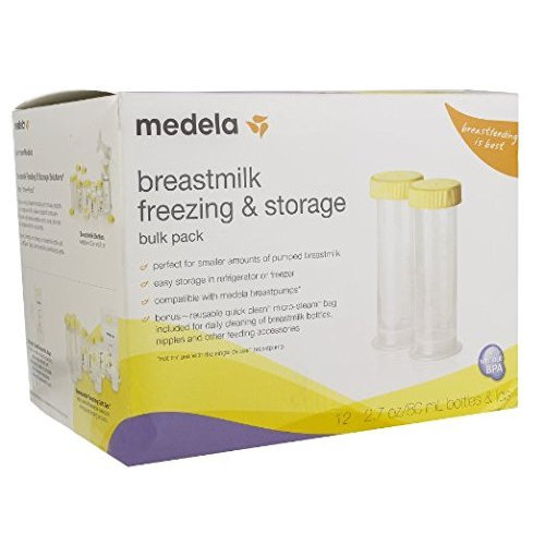 Breast Milk Freezer Pack, 2.7 oz (80ml) Bottles (Pack of 12)