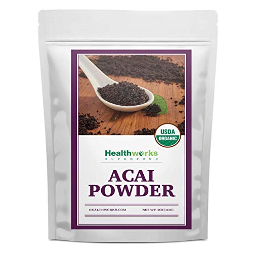Healthworks 카무 카무 Powder Organic 8 Ounces All-Natural & Certified Organic Antioxidants Vitamin C & Potassium Peruvian Origin Juices Teas & Smoothies