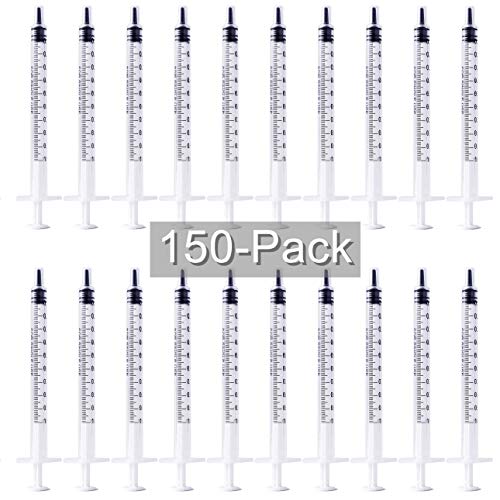 BSTEAN 1ml Syringes with Caps (Pack of 25)
