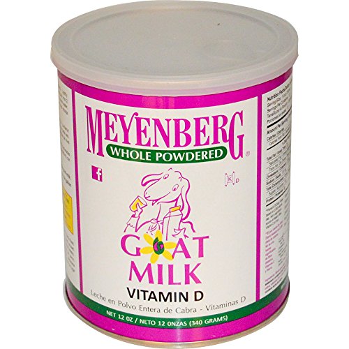 Meyenberg Goat Milk, Whole Powdered Goat Milk, Vitamin D, 12 oz (340 g)