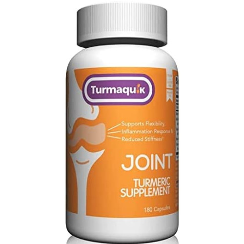 550mg Meriva Curcumin Turmeric Joint Supplement (60 Capsules) + 5 Boosters of BioPerine Black Pepper, Boswellia, Chamomile, Ginger, Calcium - Highest Turmeric Dosage for Anti Inflammatory - Turmaquik
