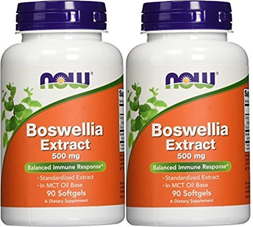 보스웰리아 Now Foods Boswellia Extract 500 mg Softgels, 90 Count