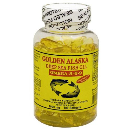 Golden Alaska Deep Sea Omega-3-6-9 Fish Oil 1000mg
