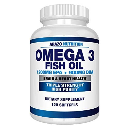 Omega 3 Fish Oil 2250mg HIGH EPA 1200MG + DHA 900MG Triple Strength Burpless Capsules BioScience Nutrition