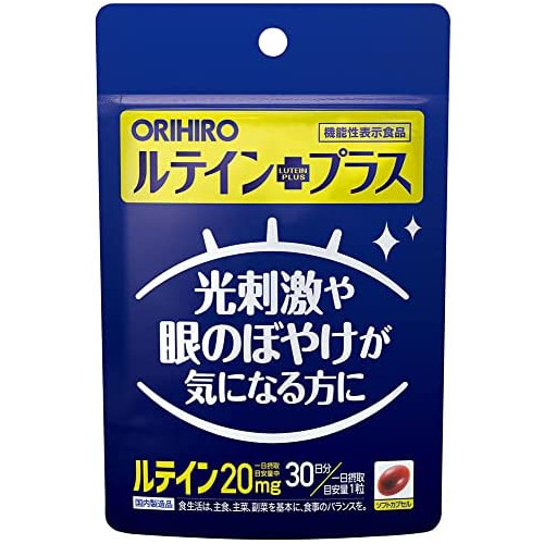 Orihiro 《루테인푸라스》 30알 [기능성 표시 식품]