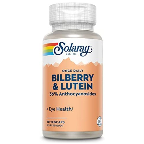 Solaray Triple Strength Lutein Eyes 18 mg Eye & Macular Health Support Supplement w/Naturally Occurring Zeaxanthin Non-GMO 60 Count