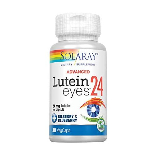 루테인 Solaray Advanced Lutein Eyes, 24mg 60 VegCaps