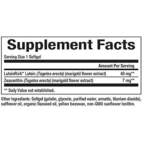 Natural Factors - Lutein 40mg - Natural Antioxidant to Support Eye Health