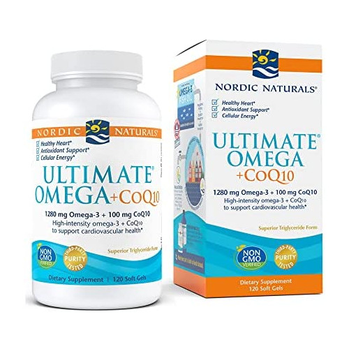 Nordic Naturals - Ultimate Omega+CoQ10, Support for the Heart + Circulatory System, 120 Soft Gels