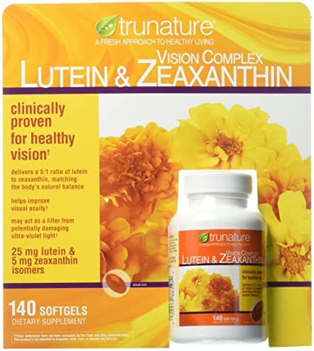 Trunature Vision Complex Lutein Zeaxanthin Supplement 140 Softgels