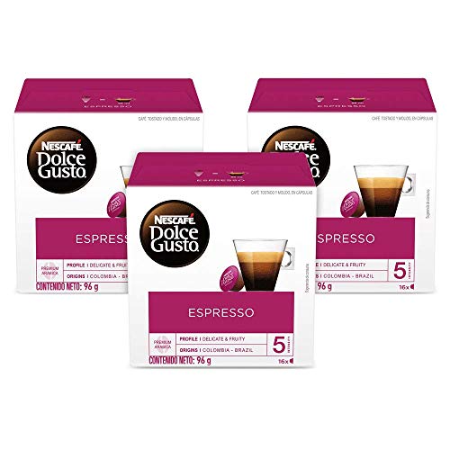 NESCAFÉ Dolce Gusto Coffee Capsules Espresso 48 Single Serve Pods, (Makes 48 Cups) 48 Count