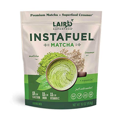 Laird Superfood Instafuel Instant 100% Aribica Coffee with Original, Non-Dairy, Superfood Creamer, Gluten Free, Non-GMO, Vegan, 8 oz. Bag, Pack of 1