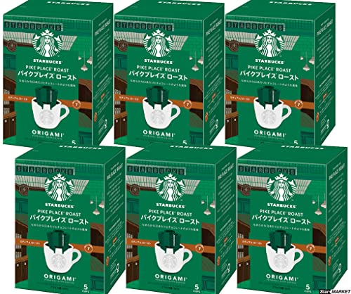 스타벅스「Starbucks(R)」퍼스널 drip 커피 pike 플레이스 로스트  1상자(9g×5 포)×6 개세트
