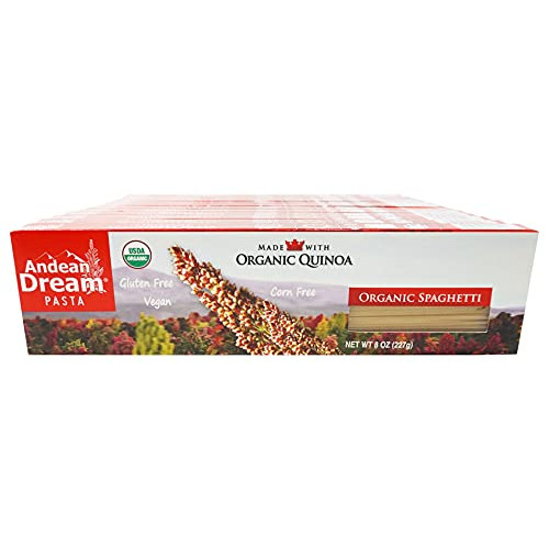 유기농 퀴노아로 만든 스파게티면 Andean Dream Org Spaghetti Quinoa Pasta Gluten Free 12x8 OZ
