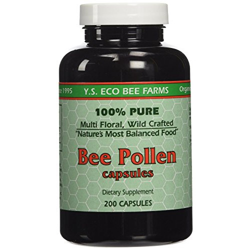 YS Organics Bee Pollen - 200 capsules