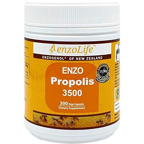 프로폴리스 New-Zealand Bee Propolis 3500 300 Capsules Support a Healthy Immune System 1 Bottle