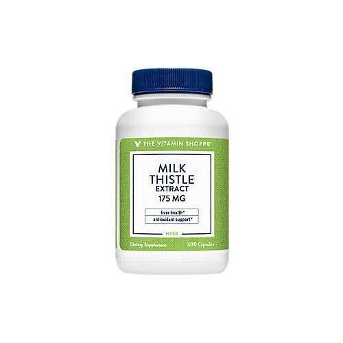 밀크시슬 The Vitamin Shoppe Milk Thistle Extract 175mg Capsules Silymarin Extract for Healthy Liver Support &ndash Seed/Fruit Once Daily Complex for Detoxification Pathways and Overall Liver Health 300 Capsules