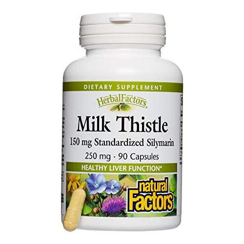 밀크시슬 Natural Factors - Milk Thistle 250mg - Support for Healthy Liver Function