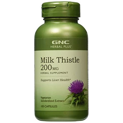 밀크시슬 GNC Herbal Plus Milk Thistle 200 MG 200 caps
