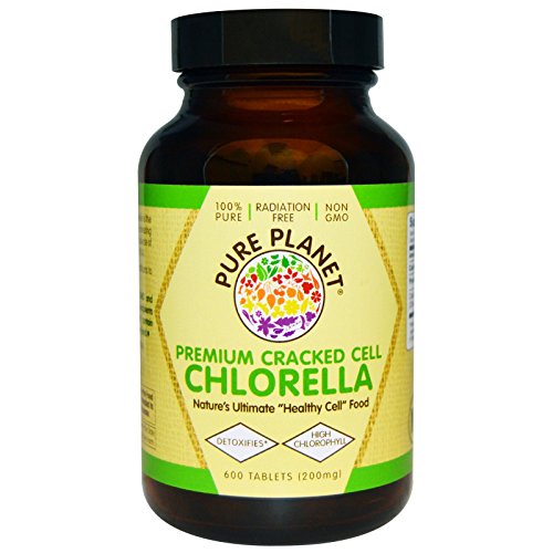 Pure Planet, Premium Cracked Cell Chlorella, 200 mg, 600 Tablets
