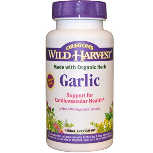 밀크시슬 Oregons Wild Harvest Garlic 90 Non-GMO Veggie Caps