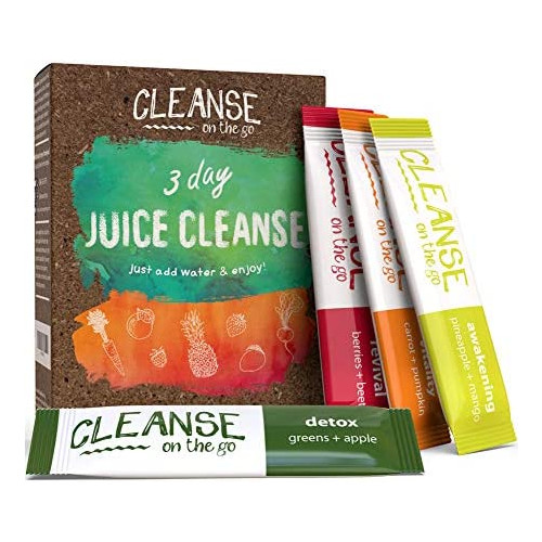 밀크시슬 3 Day Juice Cleanse - Just Add Water & Enjoy - 21 Single Serving Powder Packets