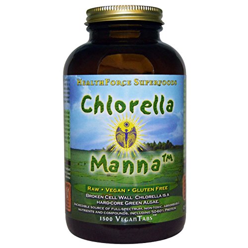 클로렐라 HealthForce Nutritionals Chlorella Manna 1500 VeganTabs