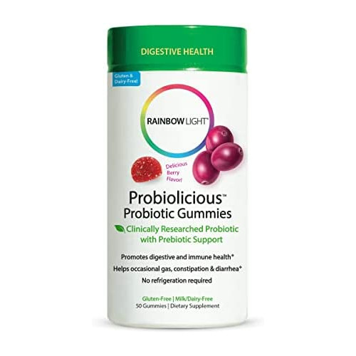 스피루리나 Rainbow Light Probiolicious Plus Gummies Superfoods & Probiotics Berry - 120 Packaging May Vary