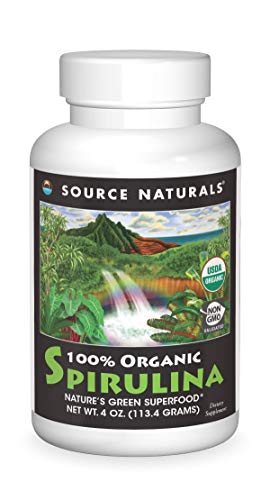 스피루리나 Source Naturals Organic Spirulina Powder