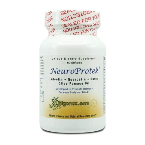 NeuroProtek 1 Pack Combination of Luteolin, Quercetin & Rutin in Olive Pomace Oil
