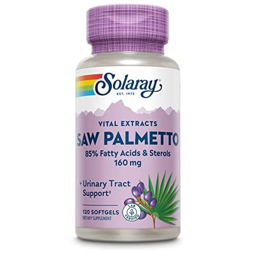 Solaray Saw Palmetto Extract, Healthy Prostate & Urinary Tract Support, Lab Verified (240 Softgels)