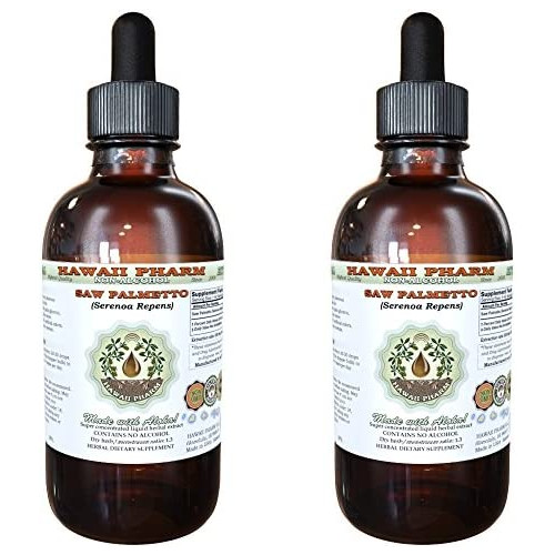 Saw Palmetto Alcohol-Free Liquid Extract, Organic Saw Palmetto (Serenoa Repens) Dried Berry Glycerite 2 oz