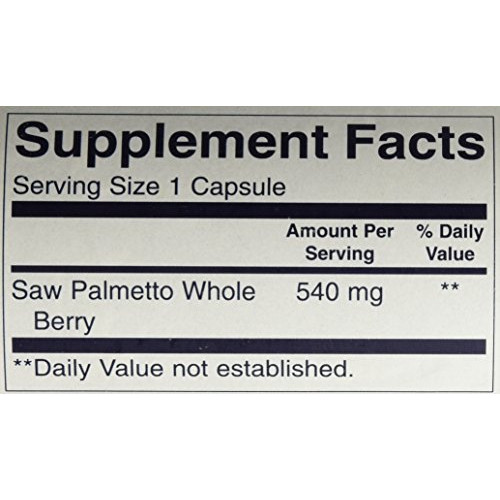 Saw Palmetto 540 mg 250 Caps by Swanson Premium ...