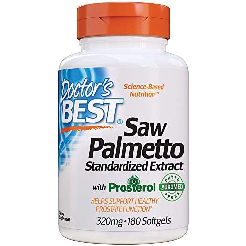 Doctors Best Best Saw Palmetto Extract (320 mg), Softgel Capsules, 60-Count