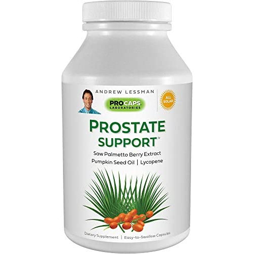 Andrew Lessman Prostate Support 60 Softgels - Saw Palmetto, Pumpkin Seed Oil, Lycopene, Key Nutrients to Support Prostate Health and Urinary, Bladder Function. No Additives. Easy to Swallow Softgels