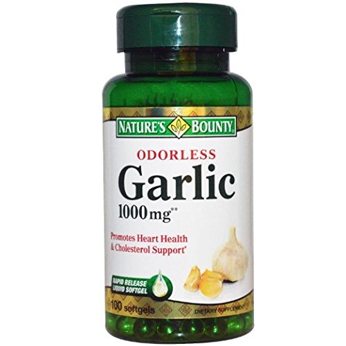 Natures Bounty Garlic 1000 mg 100 Odorless Softgels