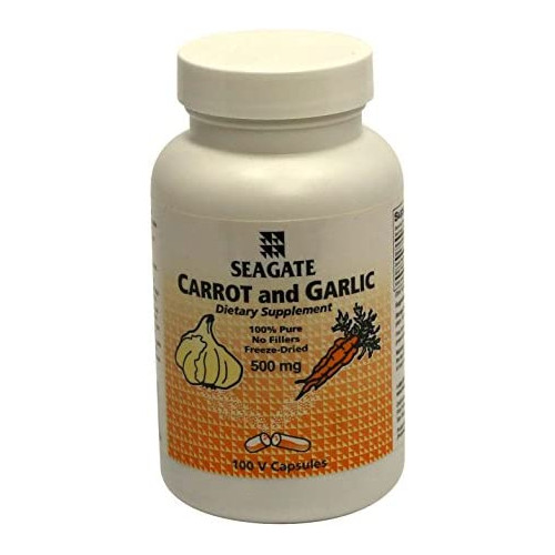 Seagate Products Carrot and Garlic 500mg 100 Capsules
