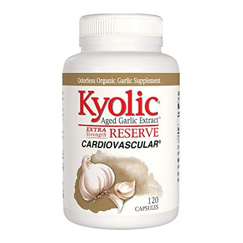 2 Packs of Kyolic Aged Garlic Extract Cardiovascular Extra Strength Reserve - 120 Capsules