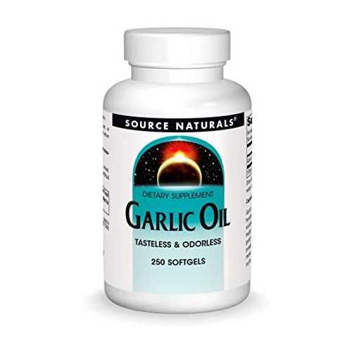 Source Naturals Garlic Oil, Tasteless & Odorless - Dietary Supplement - 250 Softgels