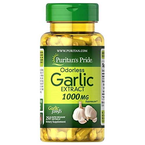 Puritans Pride Odorless Garlic 1000 Mg, 100 Total Count