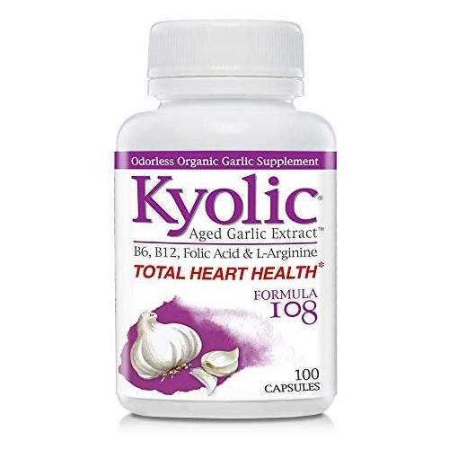Kyolic Aged Garlic Extract Formula 112, Blood Sugar Balance, 100 Capsules
