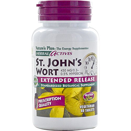 Natures Plus, Herbal Actives, St. Johns Wort, 450 mg, 60 Tablets