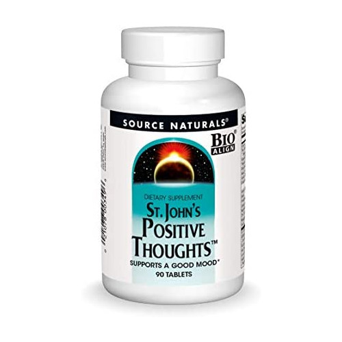 Source Naturals St. Johns Positive Thoughts - Supports A Good Mood - 90 Tablets