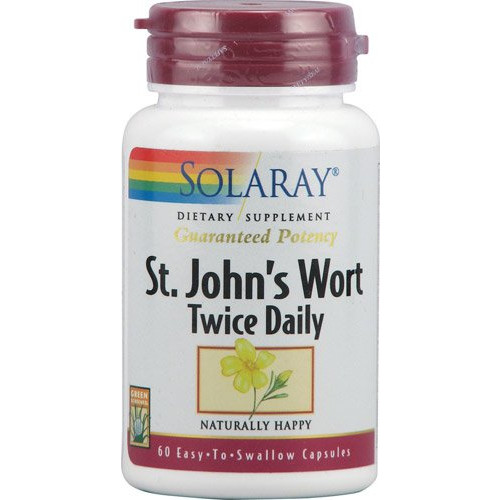 세인트존스워트 Solaray St Johns Wort Twice Daily -- 60 Capsules