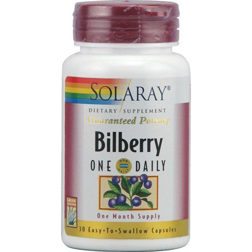 빌베리 Solaray Bilberry -- 30 Capsules