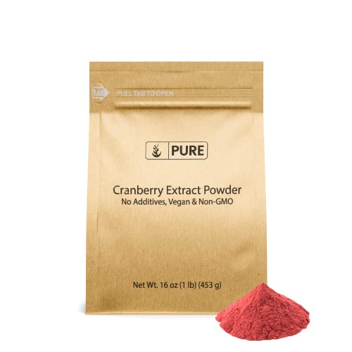 크랜베리 100% Pure Cranberry Extract 파우더 1 lb ¼ TSP Serving Non-GMO Gluten-Free Dairy-Free Soy Free No Fillers Made USA Additives Eco-Friendly Packaging