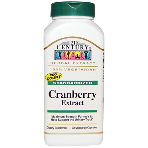 21st Century, Cranberry Extract, Standardized, 200 Veggie Caps