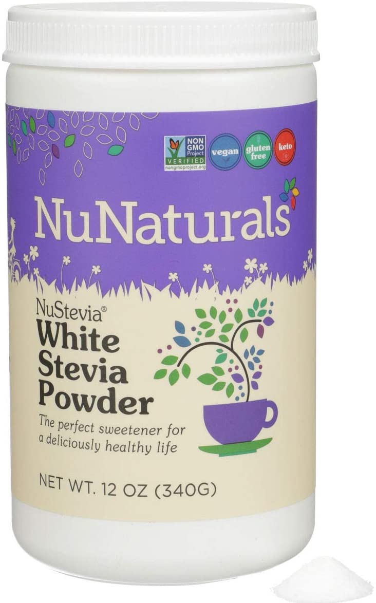 NuNaturals Nustevia White Stevia with Maltodextrin Powder