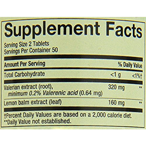 Natures Way Valerian Nighttime -- 100 Tablets